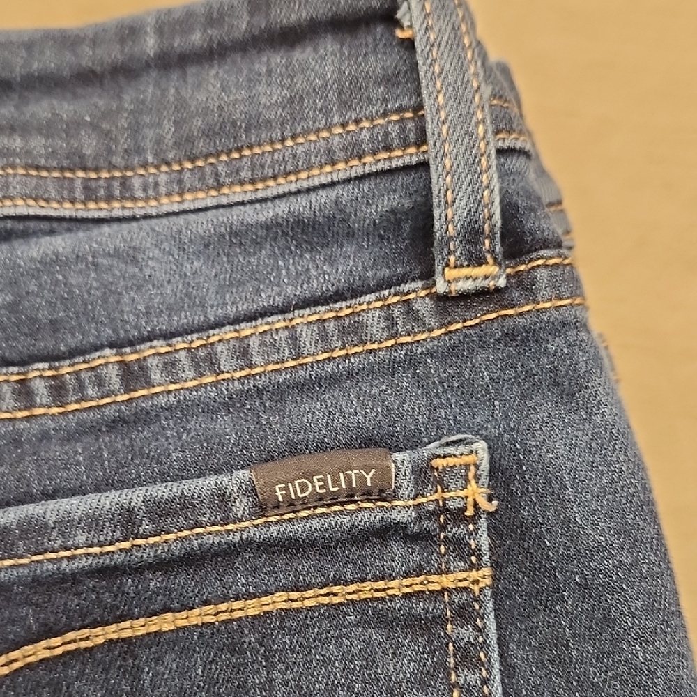 💙Fidelity Denim -  Indigo Skinny Jeans "Stevie Mid Tapered" Style - Picture 8 of 8